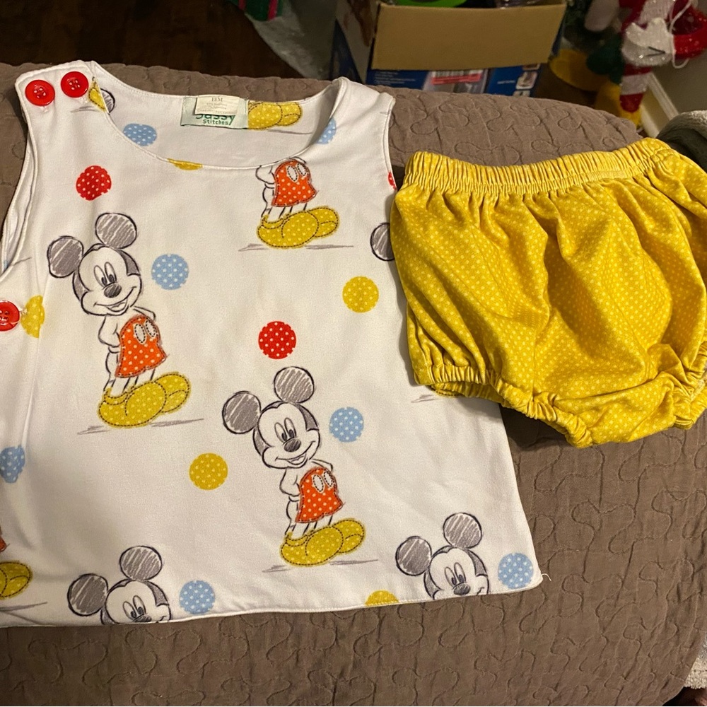 Sassy Stiches Mickey Mouse Two Piece
